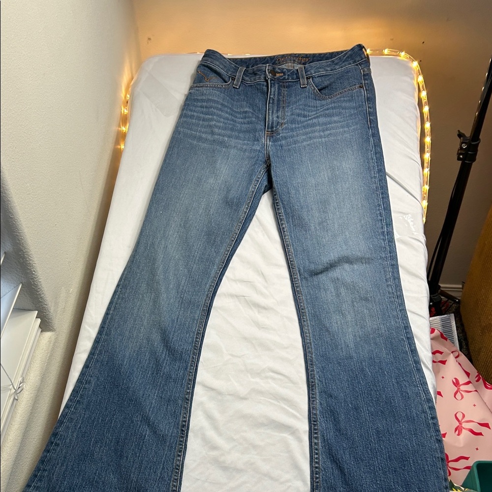Kimes Ranch Women's Wide Leg Jeans in Classic Blue